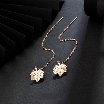 China Environmental Friendly 2023 new trendy spring IP rose gold ear wire earrings made with stainless steel for sale