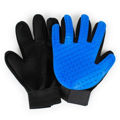 China Factory Direct Selling Finger Grooming Products Dog Cat Grooming Glove For Pet Viable Multicolor Hair Cleaning for sale