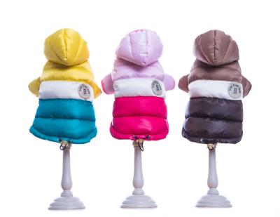 China Sustainable Teddy Puppy Down Jacket Keep Warm Brand Designer Dog Clothes Luxury Pet Clothing for sale