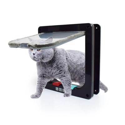 China Sustainable Pet Supplies ABS Material Reinforced Two Way Pet Cat And Dog Door for sale