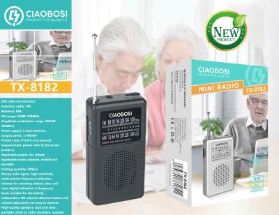 China Ciaobosi PORTABLE mini portable kitchen appliances radio TX-8182 small portable radio with high quality for sale