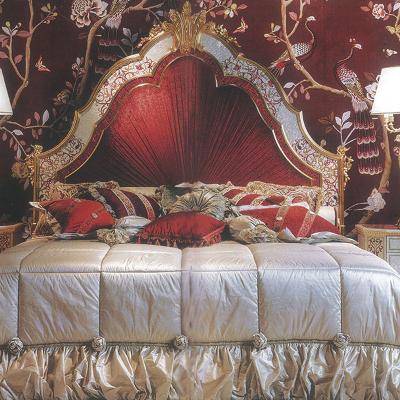 China Bedroom classic Furniture set European Style Antique solid wood luxury furniture postmodern King/Queen size bed set for sale