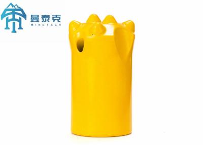 China 38mm Tapered Button Bit With 7 Tungsten Carbide Tips For Blasting Hole And Municipal Construction for sale