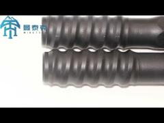 Carbon Steel Hard Rock Thread Drill Rod Round / Hexagonal