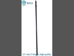 Black Color 4 Feet Length Hexagonal Drill Rod Underdound Mining Tool