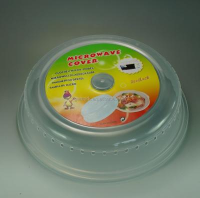 China High Quality Sustainable Plastic Food Cover BPA Free Microwave Splatter Shield Guard for sale