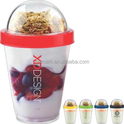 China Eco - Friendly Ice Cream Cup With Snack Cone Snack Top Dipping Box for sale