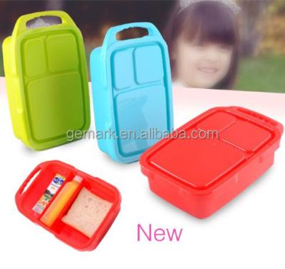 China Viable Reusable BPA Free Container with 3 Food Storage Compartments for sale