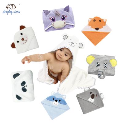 China New hot sale QUICK DRY high quality animal baby outlet factory hooded towel for sale