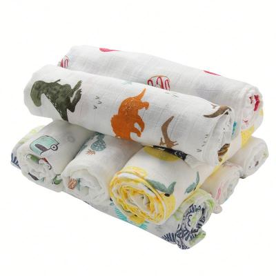 China QUICK DRY Super Soft Muslin Baby Blanket Super Soft Baby Gift 100% Cotton Baby Wrap Covering for sale