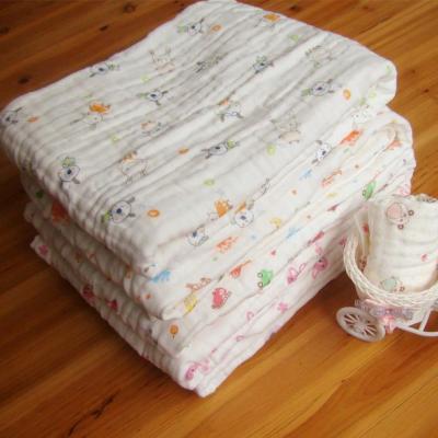 China Popular cute 100% hospital baby blanket unisex bamboo receiving wrap muslin QUICK DRY hospital wrap blanket for sale