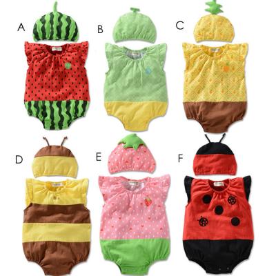 China Easy For Baby To Crawling Wholesale Cute Baby Onesie Rompers Baby Boy Rompers Fruit Outfit Baby Onesie Jumpsuits for sale