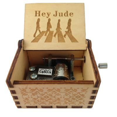 China Make Music Gift Christmas Gifts For Kids Wooden Music Box With Custom Melody for sale