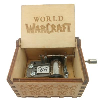 China Make Music Gift Wooden Musical Box World Of Warcraft Custom Game Toys for sale