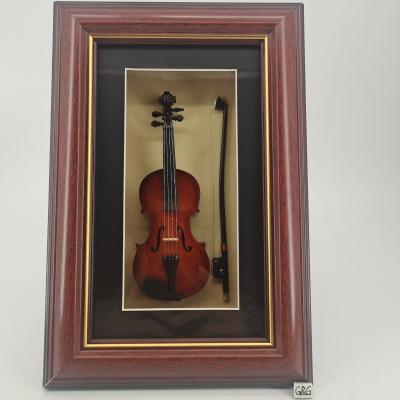 China Popular China Ornament Music Gift Violin Home Model Frame for sale