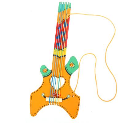 China Custom Decoration Graffiti Guitar Diy Unfinished Painting Kits For Adults And Kids for sale