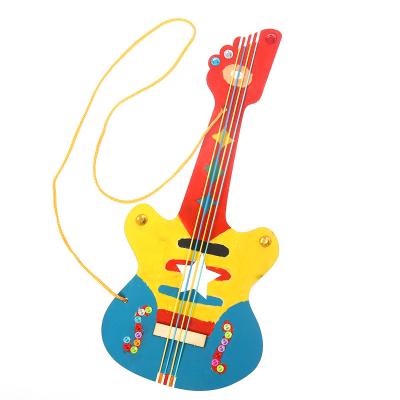 China Decoration New Arrival Parent Kid Games Instruments Homemade Diy Guitar Kits for sale