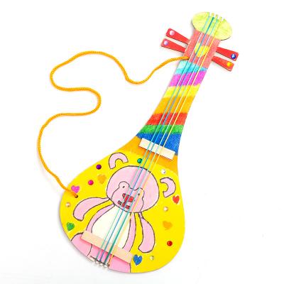 China Decoration Graffiti Guitar Diy Creative Package Wholesale Painting Unfinished Guitars for sale