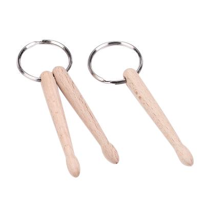 China Small Europe Drumstick Key Chain Drumstick Wooden Key Chain Pendant Wooden Key Chain Accessories for sale