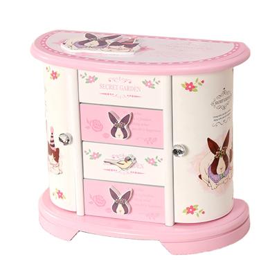 China China Factory Customed Wholesale Wooden Jewelry Box Kids Gifts for sale