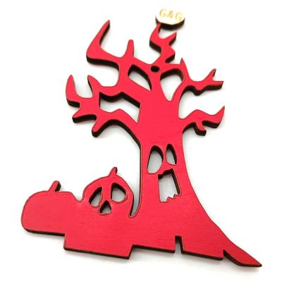 China Europe Factory Custom Wooden Halloween Kids Red Pendant Halloween Costumes for sale