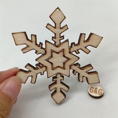 China Europe 2021 Christmas Sale Wood Pendant Hot Wooden Christmas Pendant Crafts Other Christmas Decorations for sale