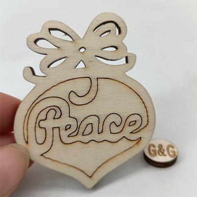 China Europe 2021 Christmas Sale Wood Pendant Hot Wooden Christmas Pendant Crafts Christmas Lights for sale