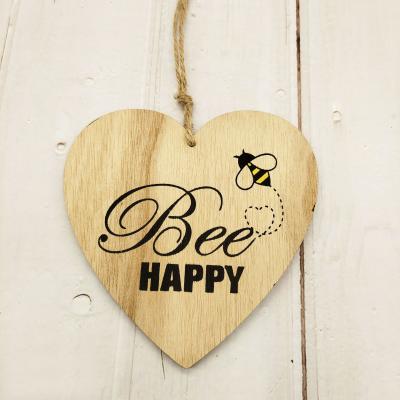 China Europe 2021 New Bee Festival Wooden Bee Letter Pendant Love Opens Creative Home Decoration for sale