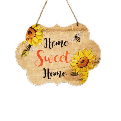 China New Europe Bee Festival Creative Honeycomb Decoration Wooden Pendant for sale