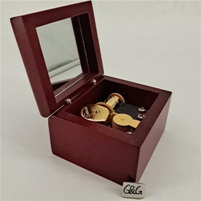 China Wholesale Wooden Wood With Mirror Jewelry Music Box Musical Jewelry Box for sale