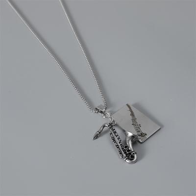 China New Fashion Style Stainless Steel Promotional Gift Musical Instrument Necklace for sale