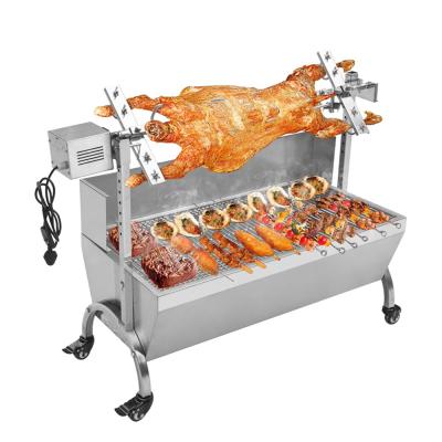 China Easily Assembled Commercial Electric Japanese BBQ Tabletop Grill with Wheels for sale