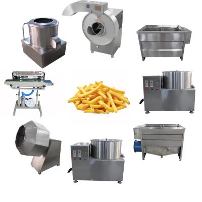 China High Yield Semi Automatic Mini Fingers Potato Chips Production Line Frozen French Fries Making Machine for sale