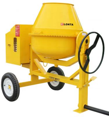 China 400L Portable Concrete Mixers Pump Diesel Cement Machine With Wheels for sale