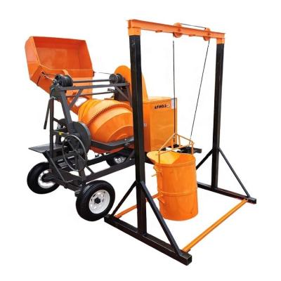 China 510L Concrete capacity mobile Mixer Machine With Lift For Sale for sale