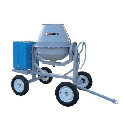 China 350L diesel cement Mobile Concrete Mixer machine electric with 4 wheels for sale in preu for sale