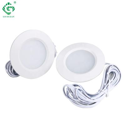 China Ressessed In Cheapest Price Cabinet Light Round Recessed Puck Lights For Cabinet Furniture Fixtures for sale