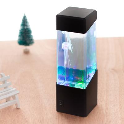 China Colorful Throw Creative Bedroom Lava Lamp Jellyfish LED Light Volcanic Decoration Modern Rainbow RGB Wax for sale