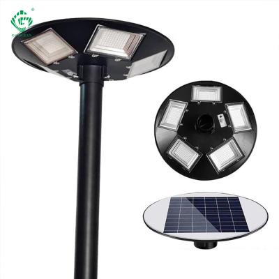 China Garden All In One 90W 150W Energy Saving UFO Integrated Solar Street Garden Light for sale