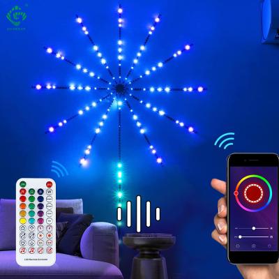 China Dream Garden Color Music Sync Sound Control Rope Lamp Color Changing Dream Fireworks Led Strip Lights for sale