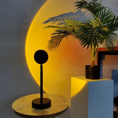 China 2021 Modern Amazon Top Selling Mini Rainbow LED Sunset Projection Tripod Sunset Lamp Halo Lamp For Tiktok Youtube for sale