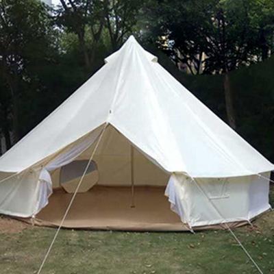 China Camouflage/Field Game Outdoor Hotel Canvas Bell Tent Glamping Camping Camping Trade Show Tents Luxury for sale