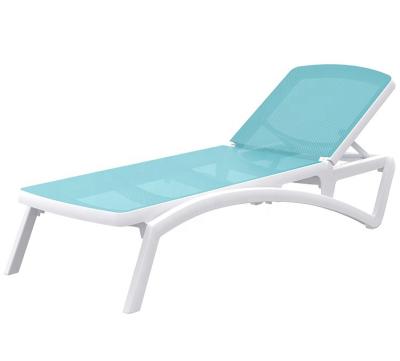 China modern & Comfortable Rattan With Cushion Sun Lounger Pool Chair Outdoor High Quality Plastic Beach Lounge Chairs for sale