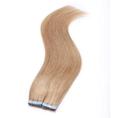 China Wholesale 100% Tangle Free Remy Human Virgin Hair Extensions Double Sided Blonde PU Tape Hair Extensions for sale