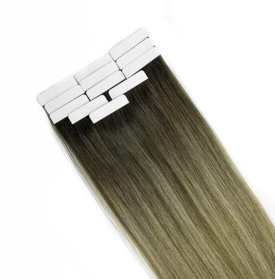 China Tangle Free Wholesale PU Tape On Hair Extension 100% Natural Virgin Remy Human Pu Tape In Hair Extensions for sale