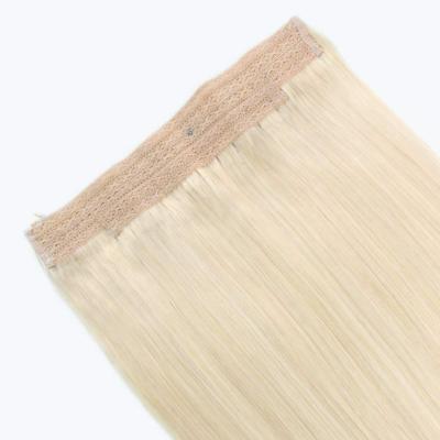 China Tangle Women Free Headband In Highlight Blonde Color Flip On Remy Straight Human Hair Pieces for sale