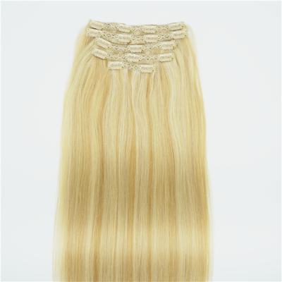 China Tangle Free Factory Direct Lace Clip In Natural Remy Hair Wholesaler Lace Clip Hair Extension for sale