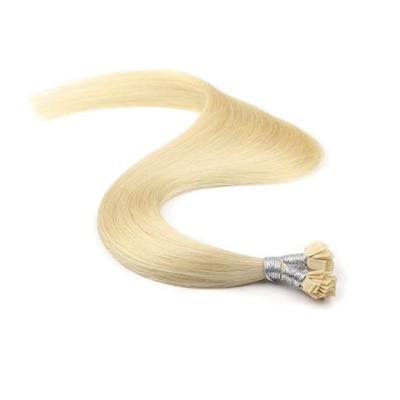 China Tangle Free Hot Selling All Colors Cuticle Aligned Hair Extensions 100% Natural Virgin Human Hair Flat Tip for sale