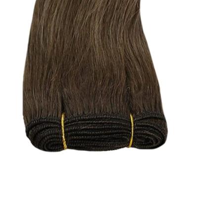 China Tangle Free Qingdao WAVE Machine Tied Virgin Remny Hair Wigs Machine Tied 100% Human Dactory Weft Price Qingdao WAVE Machine Weft for sale