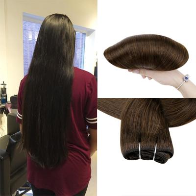 China Remy Blonde Hair Weft Silky Straight Hair Machine Beauty Double Tangle Wave Hair Weft Extension for sale